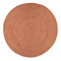 Okrągły dywanik z juty Natur Terracotta ⌀150 - Finarte