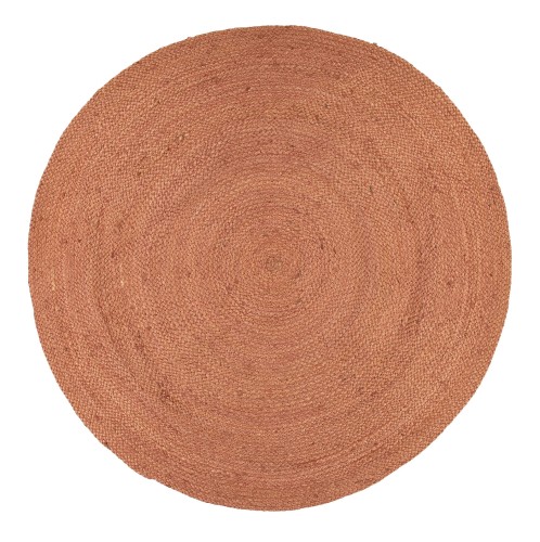 Okrągły dywanik z juty Natur Terracotta ⌀150 - Finarte