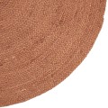 Okrągły dywanik z juty Natur Terracotta ⌀150 - Finarte