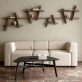 Półka na ścianę drewniana A-Shelf, Smoked Ash 78x12x67 - Andersen Furniture
