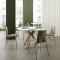 Stół jadalniany okrągły Space Ø120, wybór koloru blatu i nóg - Andersen Furniture