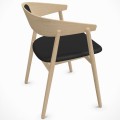Drewniane krzesło tapicerowane AC2, dąb bielony - Andersen Furniture