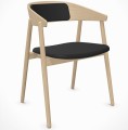 Drewniane krzesło tapicerowane AC2, dąb bielony - Andersen Furniture