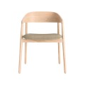 Krzesło drewniane tapicerowane AC2, dąb rama wykończenie do wyboru, tkanina Floyd Kvadrat - Andersen Furniture