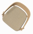 Krzesło drewniane tapicerowane AC2, dąb rama wykończenie do wyboru, tkanina Floyd Kvadrat - Andersen Furniture