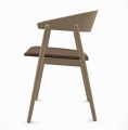 Krzesło drewniane tapicerowane AC2, dąb, tkanina Re-Wool Kvadrat - Andersen Furniture