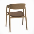 Krzesło drewniane tapicerowane AC2, dąb, tkanina Re-Wool Kvadrat - Andersen Furniture