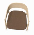 Krzesło drewniane tapicerowane AC2, dąb, tkanina Re-Wool Kvadrat - Andersen Furniture