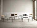 Krzesło tapicerowane z fornirowanym oparciem Scope Floyd Kvadrat, wybór koloru - Andersen Furniture