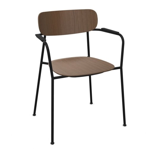 Krzesło z podłokietnikiem drewniane fornir Scope, wybór koloru - Andersen Furniture