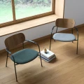 Designerski fotel z tapicerowanym siedziskiem Scope ReWool Kvadrat, wybór koloru - Andersen Furniture
