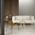 Designerski fotel z tapicerowanym siedziskiem Scope ReWool Kvadrat, wybór koloru - Andersen Furniture