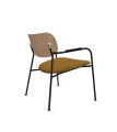 Designerski fotel z tapicerowanym siedziskiem Scope ReWool Kvadrat, wybór koloru - Andersen Furniture