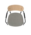 Designerski fotel z tapicerowanym siedziskiem Scope ReWool Kvadrat, wybór koloru - Andersen Furniture