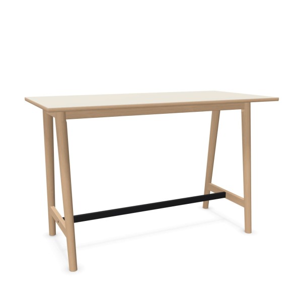 Stół barowy Link Bar Mushrom, dąb lity i linoleum - Andersen Furniture