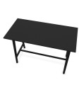 Stół barowy czarny Link Bar Black, dąb lity i linoleum - Andersen Furniture