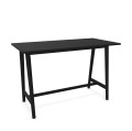 Stół barowy czarny Link Bar Black, dąb lity i linoleum - Andersen Furniture