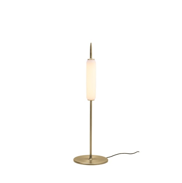Lampa stołowa minimalistyczna Dunhammer Pale brass - EKTA Living