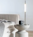 Lampa stołowa minimalistyczna Dunhammer Pale brass - EKTA Living