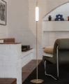 Lampa podłogowa minimalistyczna Dunhammer Pale brass - EKTA Living