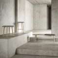 Drewniany stołek Scala, dąb naturalny - EKTA Living