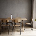 Nowoczesne krzesło do jadalni Scala, dąb czarny - EKTA Living