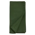 Serwetki bawełniane lniane 40x40, Hemmed zielone, 6 szt - Nordal
