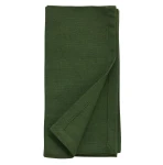 Serwetki bawełniane lniane 40x40, Hemmed zielone, 6 szt - Nordal