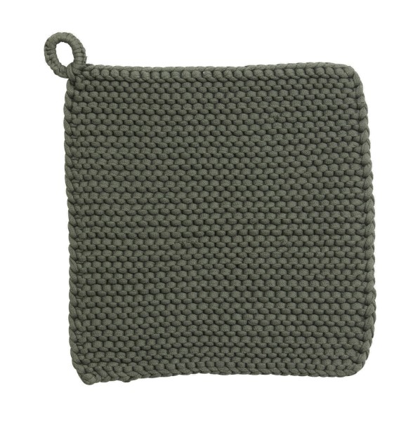 Łapka do garnków Mira Knit, bawełna organiczna, Green, 2-pak - Nordal