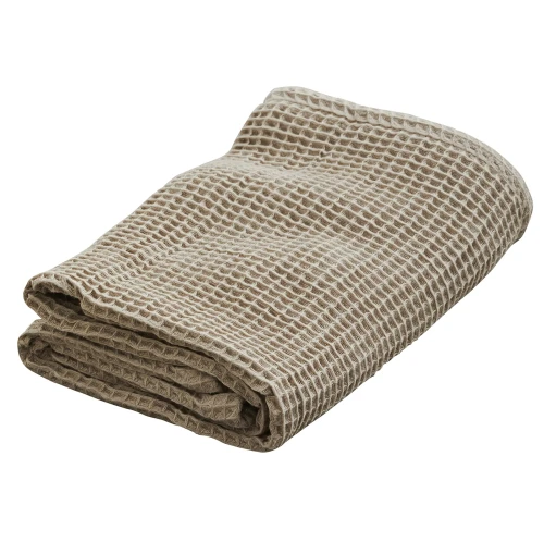 Ręcznik kąpielowy waflowy Vata Ayu 90x150, szary - Nordal