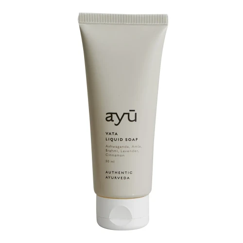 Mydło w płynie AYU Vata 50 ml - ashwaganda, amla, brahmi, lawenda, cynamon - Nordal