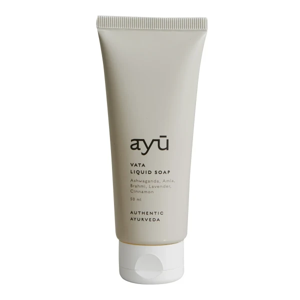 Mydło w płynie AYU Vata 50 ml - ashwaganda, amla, brahmi, lawenda, cynamon - Ayu