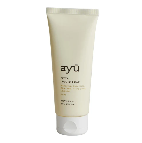 Mydło w płynie AYU Pitta 50 ml - manjistha, gotu kola, aloes - Nordal