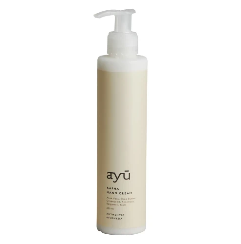 Krem do rąk AYU Kapha 200 ml - aloes, masło shea, pestki winogron, rozmaryn, bergamotka, bazylia - Nordal