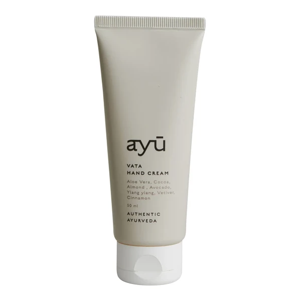 Krem do rąk AYU Vata 50 ml - aloes, kakao, migdał, awokado, ylang-ylang, cynamon - Ayu