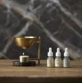 Kominek do olejków Ayu Aroma, z marmurową podstawą - Nordal