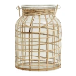 Lampion szklany bambusowy Bamboo 27 - Nordal