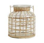 Lampion szklany bambusowy Bamboo 21 - Nordal