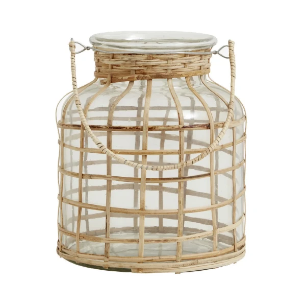 Lampion szklany bambusowy Bamboo 21 - Nordal