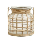 Lampion szklany bambusowy Bamboo 15, zestaw 2 szt - Nordal