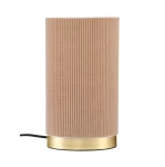 Lampa stołowa plisowana Dora, beżowa - PR Home