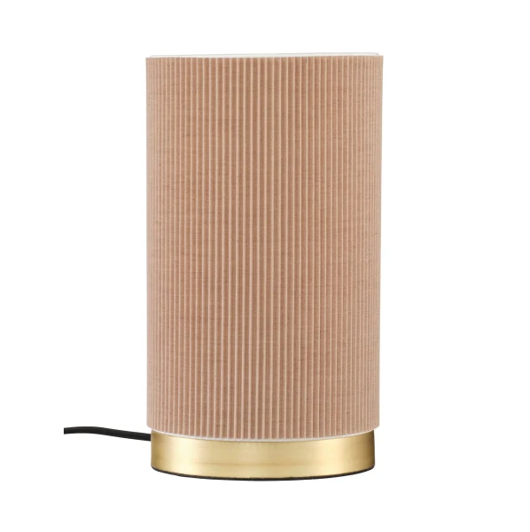 Lampa stołowa plisowana Dora, beżowa - PR Home
