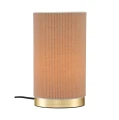 Lampa stołowa plisowana Dora, beżowa - PR Home