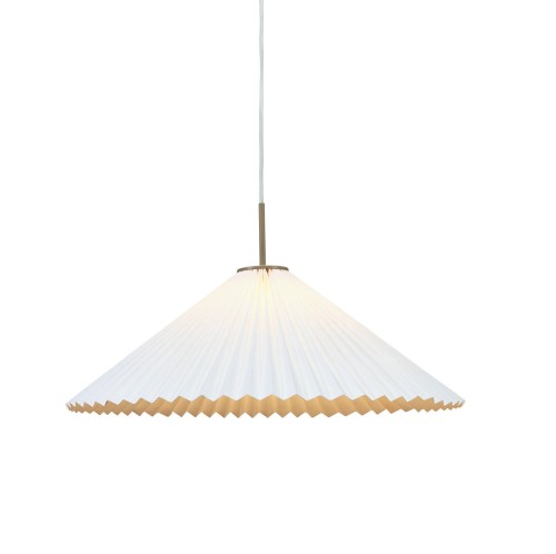Lampa wisząca plisowana Dora, biała - PR Home
