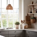 Lampa wisząca rattanowa Pia, z włókna buri - PR Home