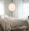 Lampa wisząca materiałowa Olivia Twist 35, biała - PR Home