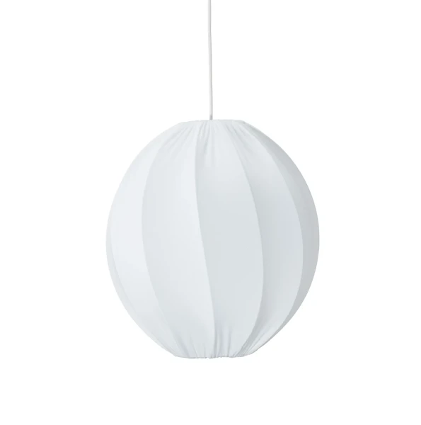 Lampa wisząca materiałowa Olivia Twist 35, biała - PR Home