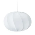 Lampa wisząca materiałowa Olivia Twist 50, biała - PR Home