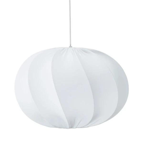 Lampa wisząca materiałowa Olivia Twist 50, biała - PR Home