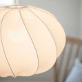 Klosz do lampy sufitowej materiałowy Olivia Twist 50, biały - PR Home